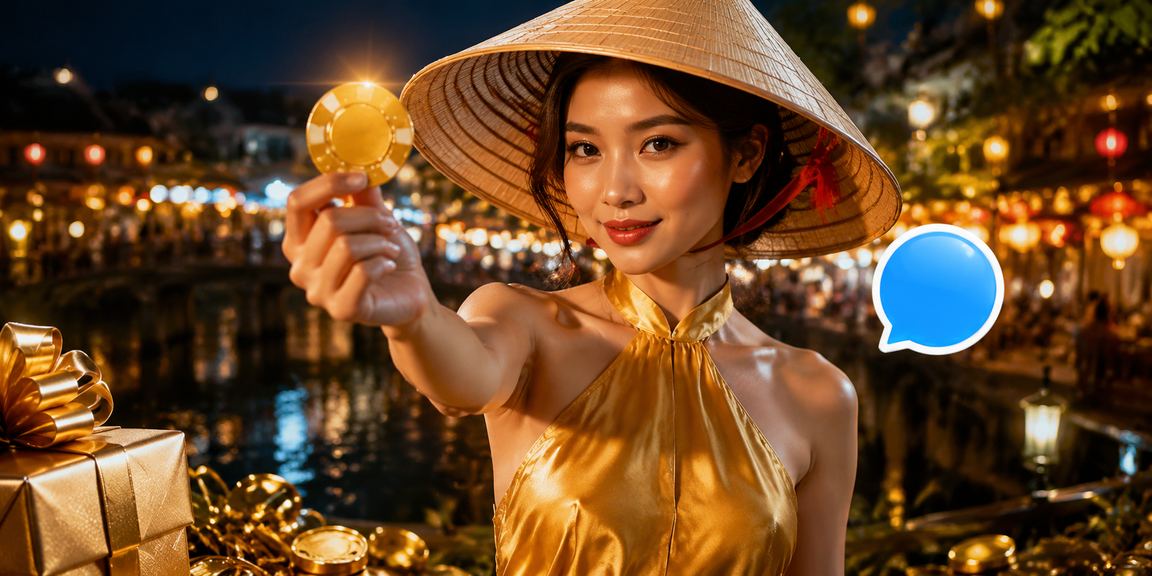 Người dùng Hà Nội nạp tiền tài khoản xổ số trực tuyến bên chiếc nón lá truyền thống