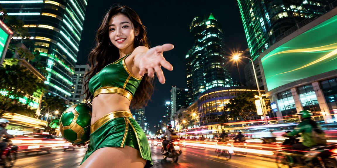 Không gian giải trí casino Hà Nội với ánh đèn neon, biểu tượng cho sự cân bằng và kiểm soát